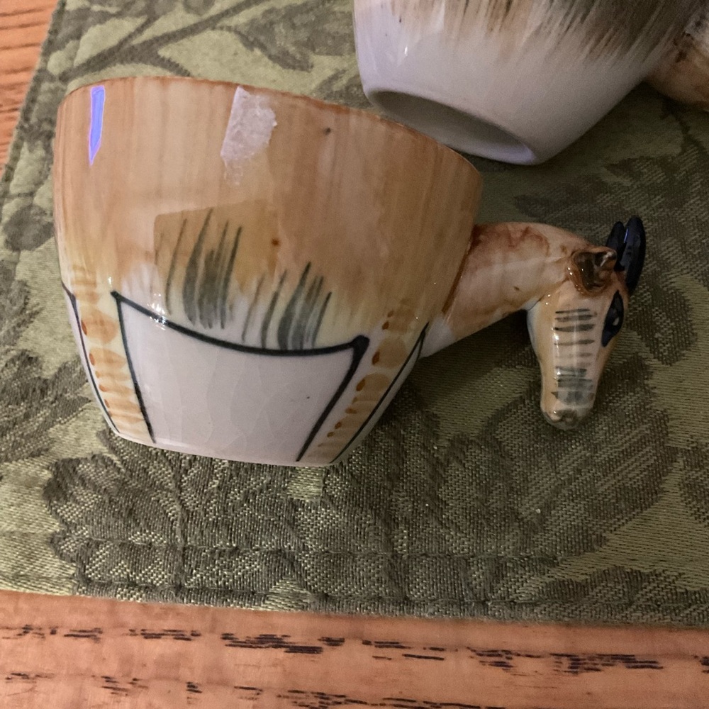 Animal Handle Ceramic‎ espresso Set - Picture 5 of 7